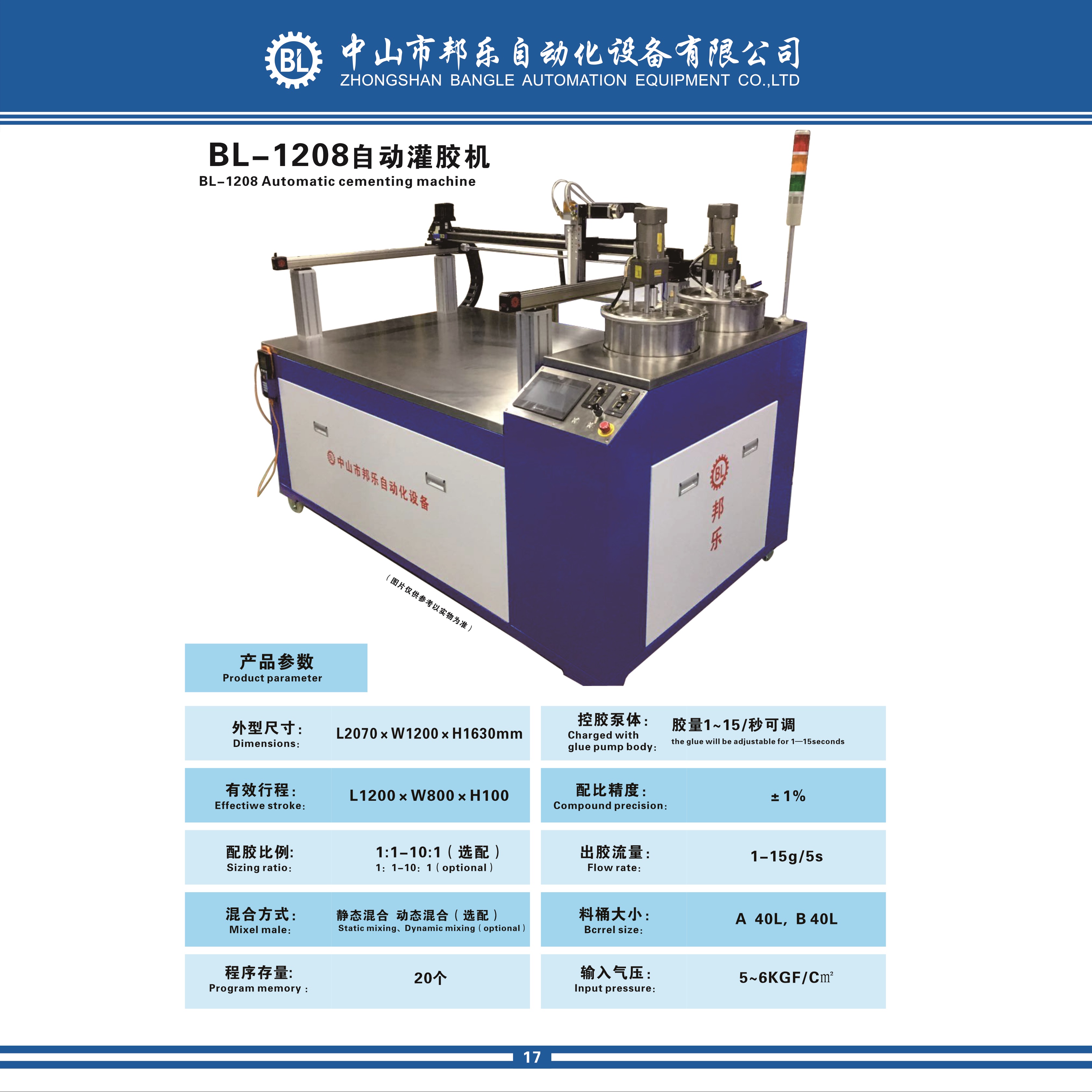 BL-1208 Automatic gluing machine