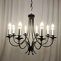 American chandelier american style home decorative cast iron pendant light black color