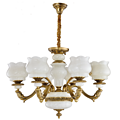 six-headed light luxury chandeliers