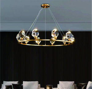 Nordic post-modern light luxury all copper chandeliers