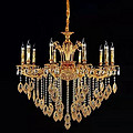 All copper candle French light luxury living room villa crystal chandelier