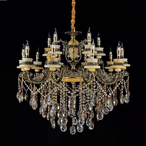 European crystal candle light luxury chandelier