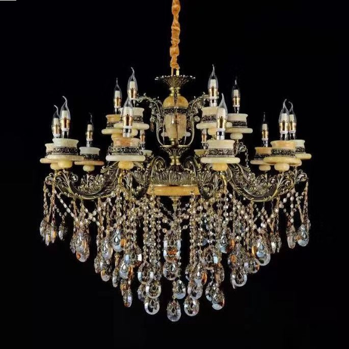 European crystal candle light luxury chandelier