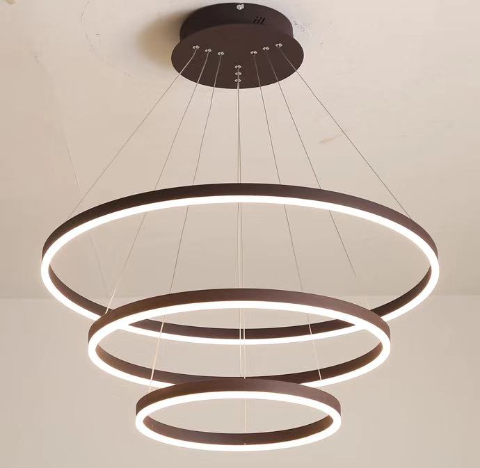 Circular contracted sitting room droplight