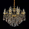 European crystal candle light luxury living room chandelier