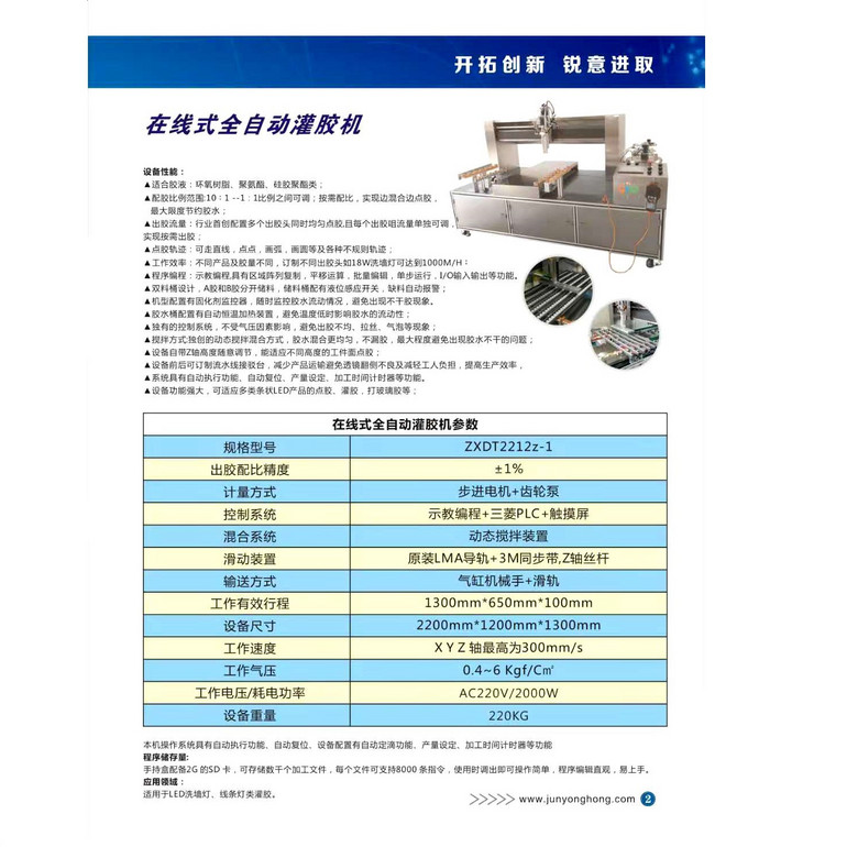 On-line automatic gluing machine