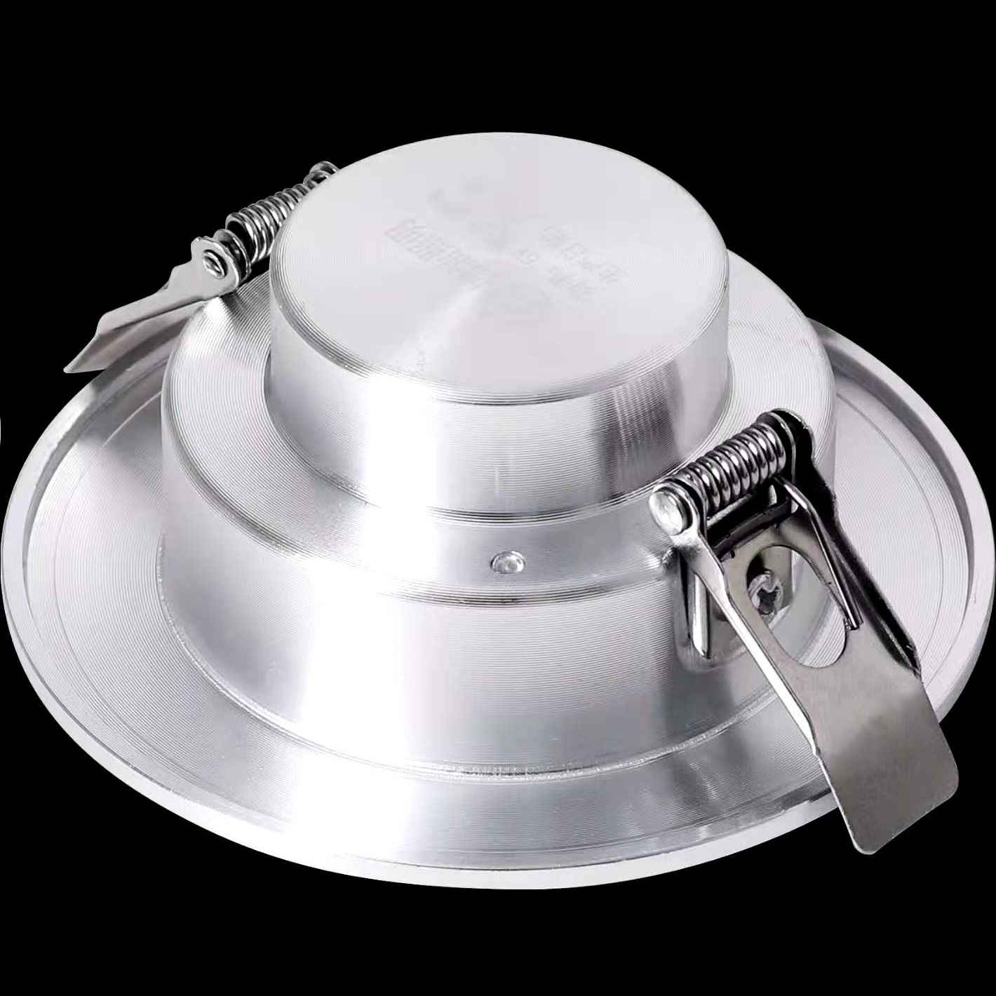 Silver round downlight