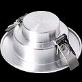 Silver round downlight