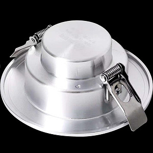 Silver round downlight