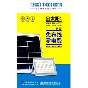 Golden Sun series intelligent solar projection lamp