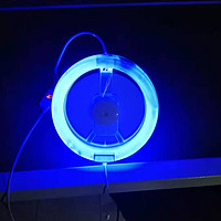 LED blue light fan lamp