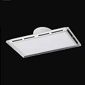 White rectangular simple flat lamp