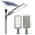 Silver LED solar street lamps
