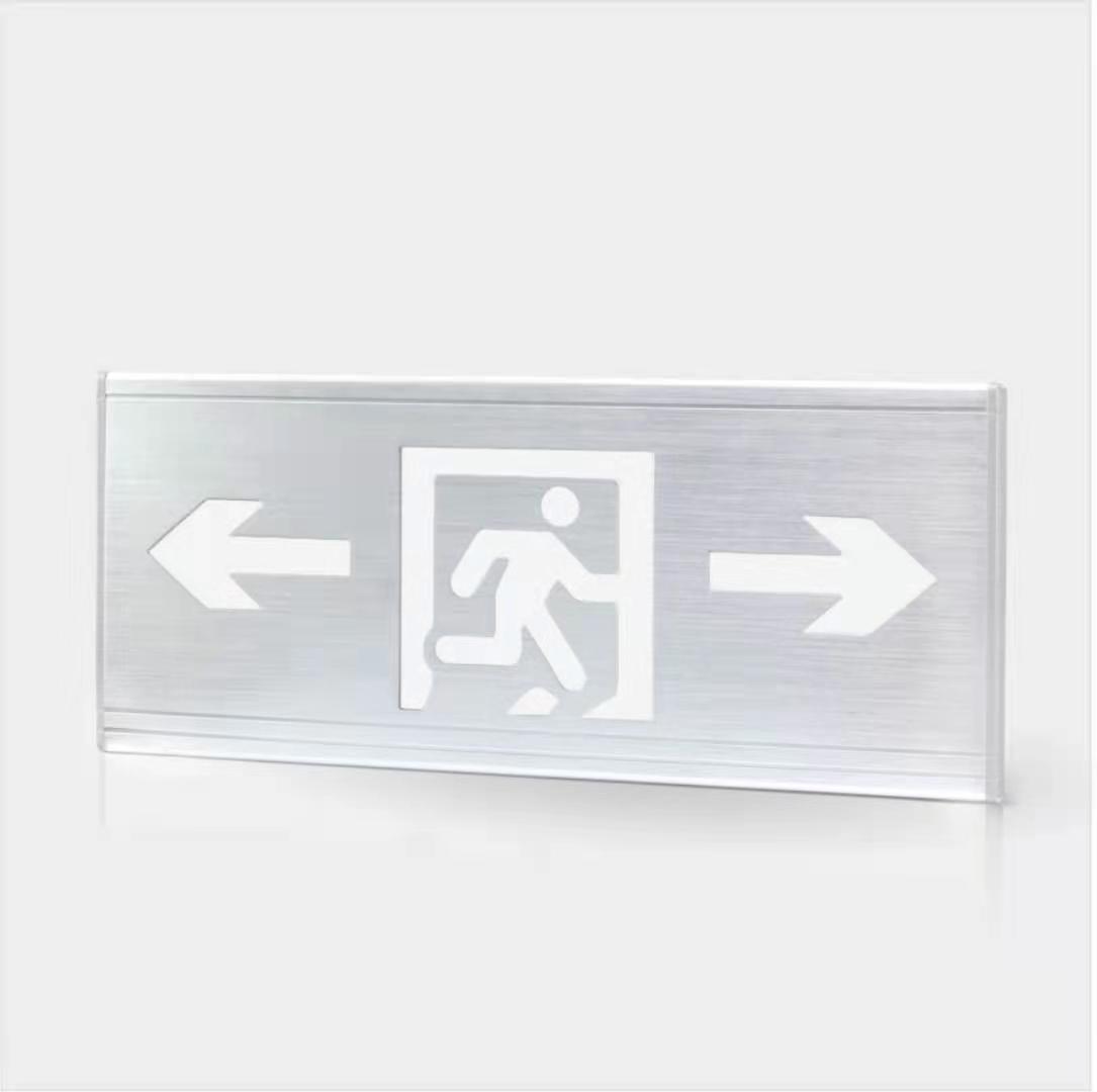 Ultrathin stainless steel two-way emergency sign light