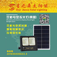 Solar dual - lattice electric display lamp