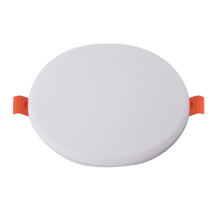 Free - opening circular panel light without border