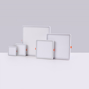 Multiple LED flat panel lights with built-in square frame