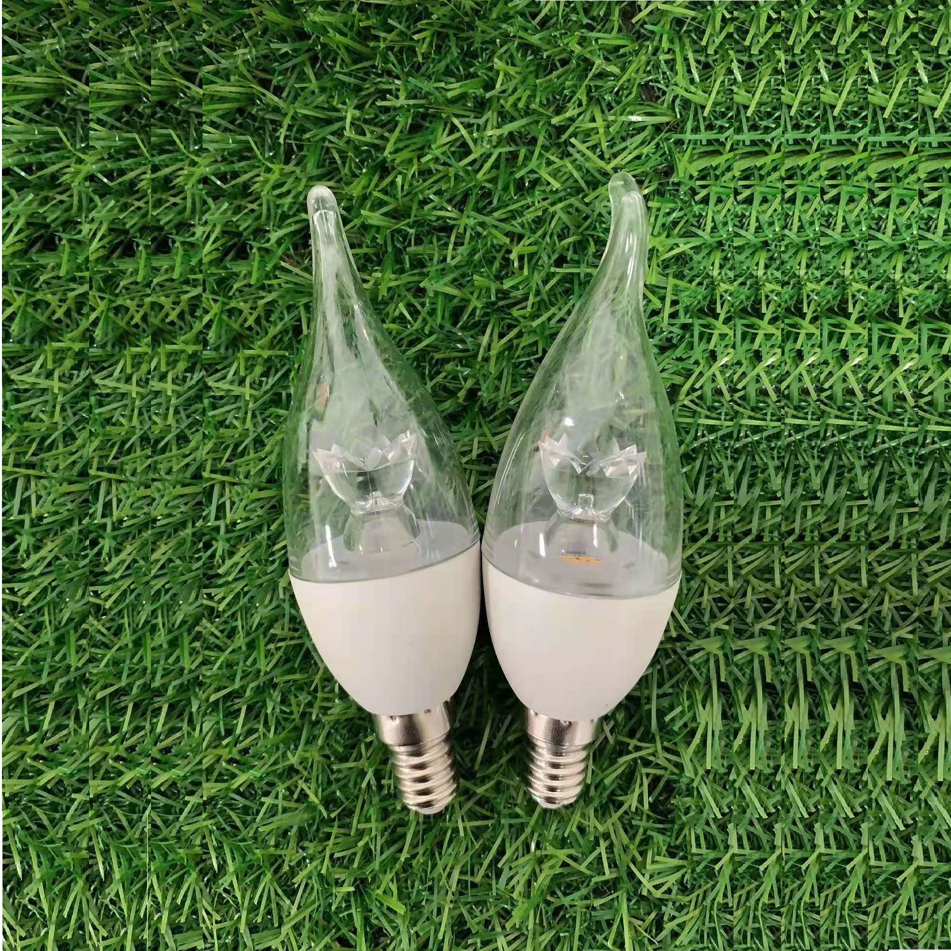 Screw LED candle bulb lamp