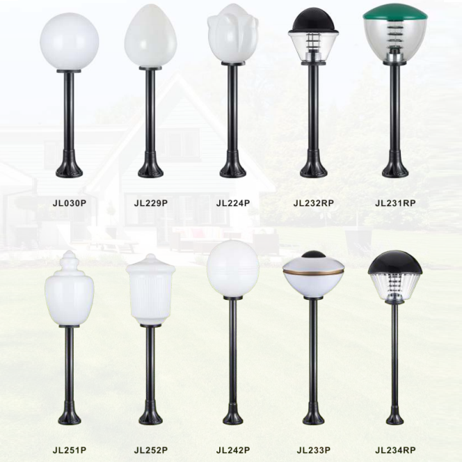 Courtyard White Special Shape Landscape Lamp Series