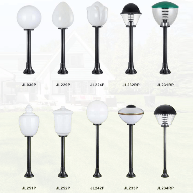 Courtyard White Special Shape Landscape Lamp Series