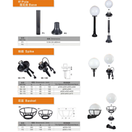 Simple Black Special-shaped Lamp Holder Series