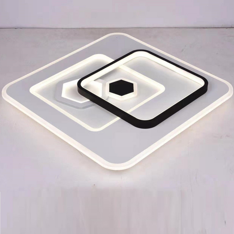 Living Room LED Square Overlap Series Ceiling Lamp