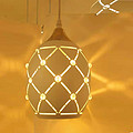 Creative personality warm white round indoor chandelier