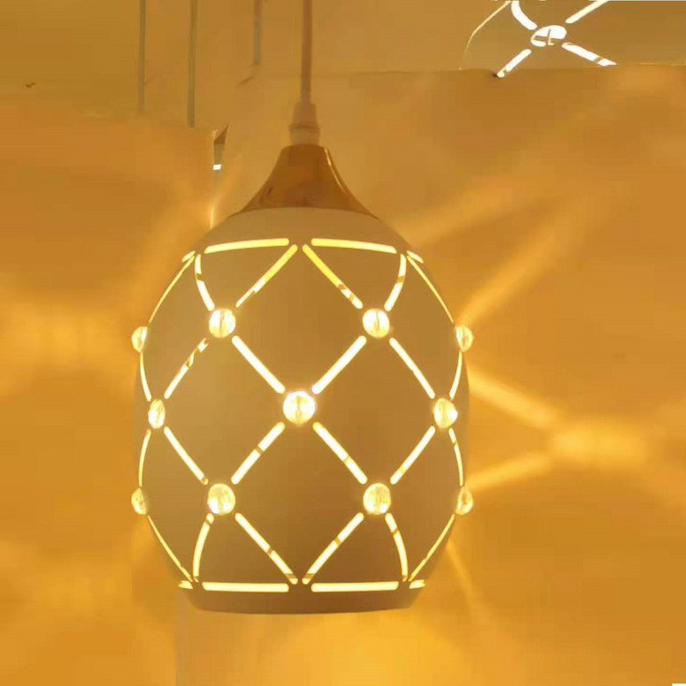 Creative personality warm white round indoor chandelier