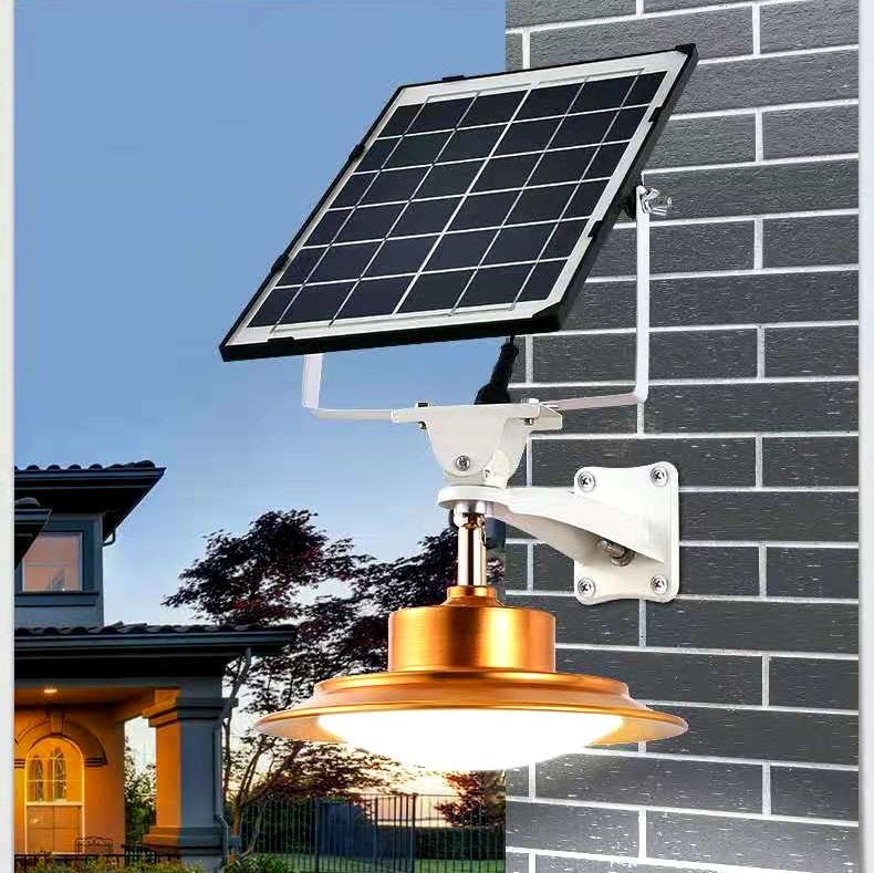 Rain and lightning protection solar energy outdoor adjustable LED patio wall lamp