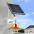 Rain and lightning protection solar energy outdoor adjustable LED patio wall lamp