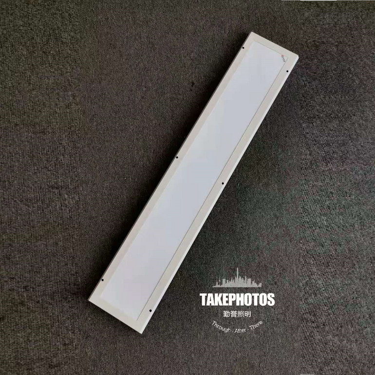 Open mounted ceiling ultra-thin LED flat panel light