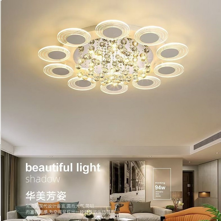 Light luxury atmospheric living room bedroom LED94W ceiling lamp