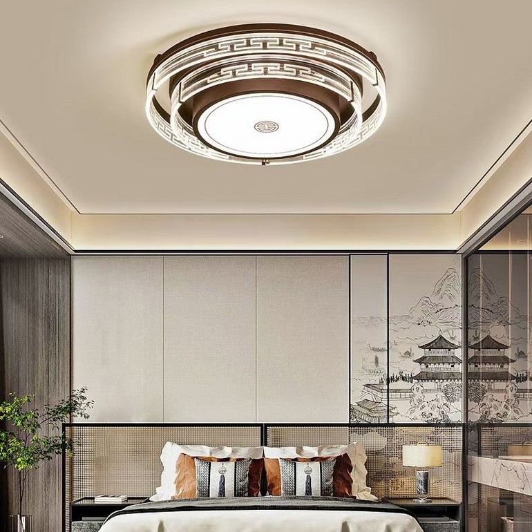 Bedroom dining-room study contracted new Chinese style LED absorbs dome light