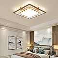 New Chinese style living room modern bedroom creative square retro LED ceiling light