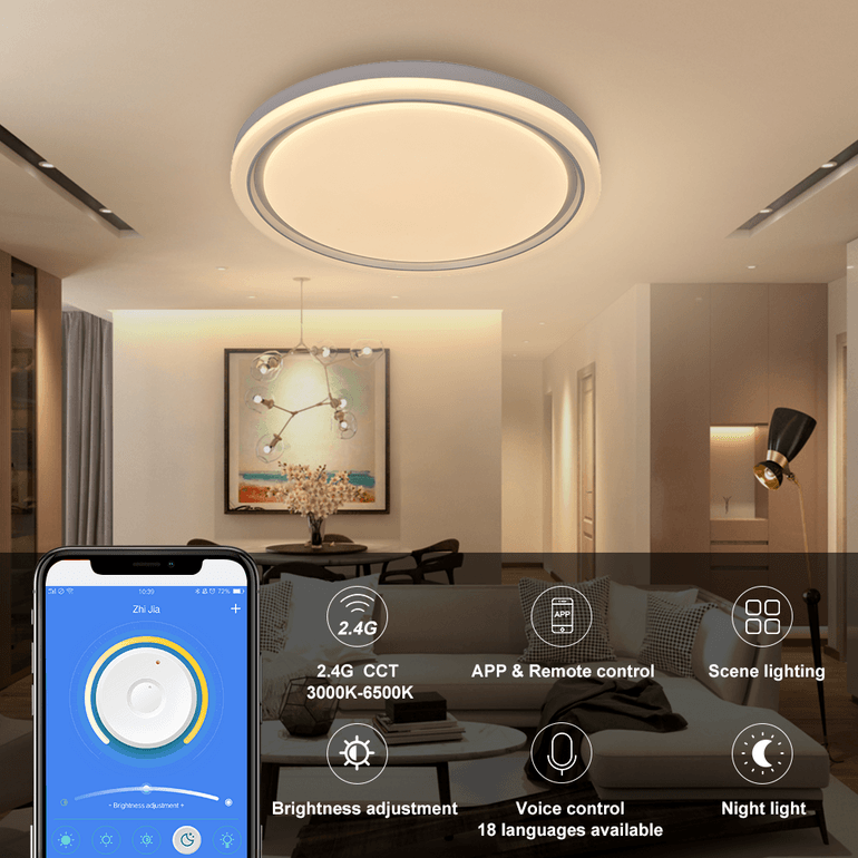 Contracted bedroom lamp circular living room lamp balcony corridor lamp LED absorbs dome light