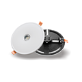 Ultra-thin embedded circular LED panel downlight