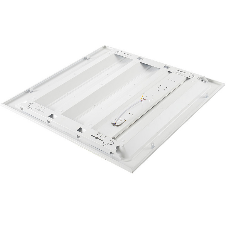 Highlight the four grille panel for indoor office lighting