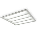 Highlight the four grille panel for indoor office lighting