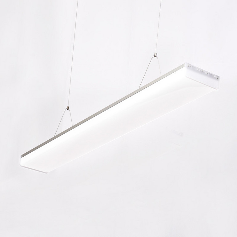 Office light, strip light, gym chandelier, five-sided LED line chandelier