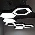 Hollow hexagon can be splice office lighting LED chandelier