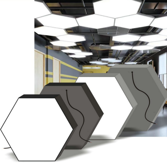 Splicing Solid Hexagon Office Lamp