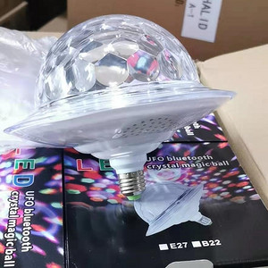 LED Bluetooth Flying saucer magic crystal ball