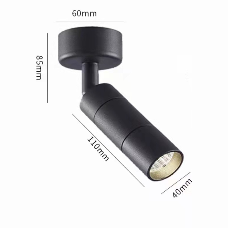 Supermarket clothing store COB black track spotlights