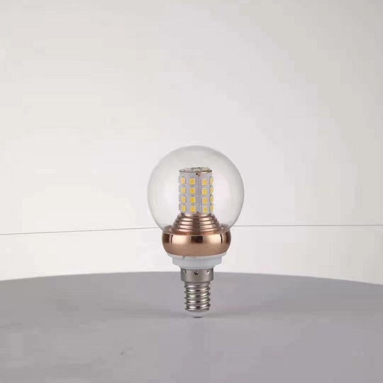 Super bright LED small screw glass transparent bulb