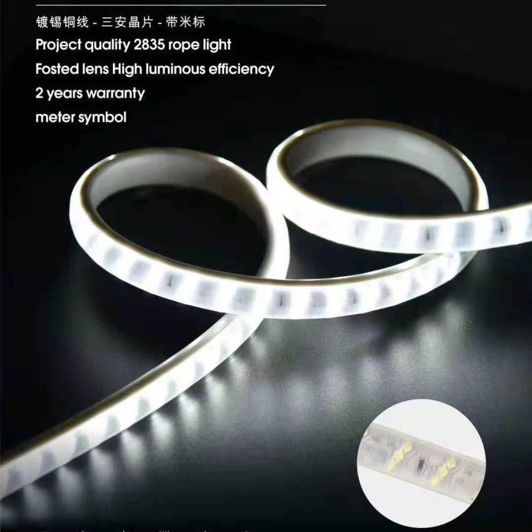 Super bright LED strip for tunnel basement at construction site