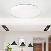 Modern simple household living room bedroom round LED ceiling light
