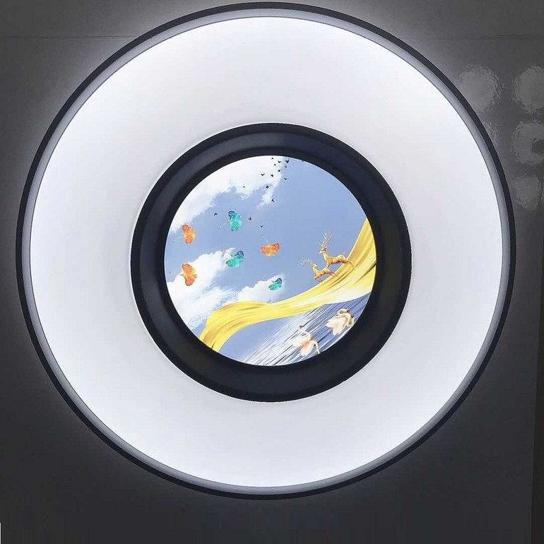 Home bedroom living room beautiful elk round energy saving LED ceiling light