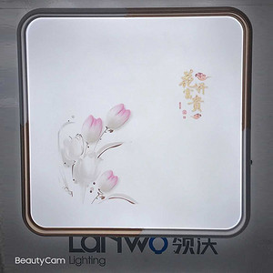 Aisle balcony Chinese style square bright energy-saving LED ceiling light