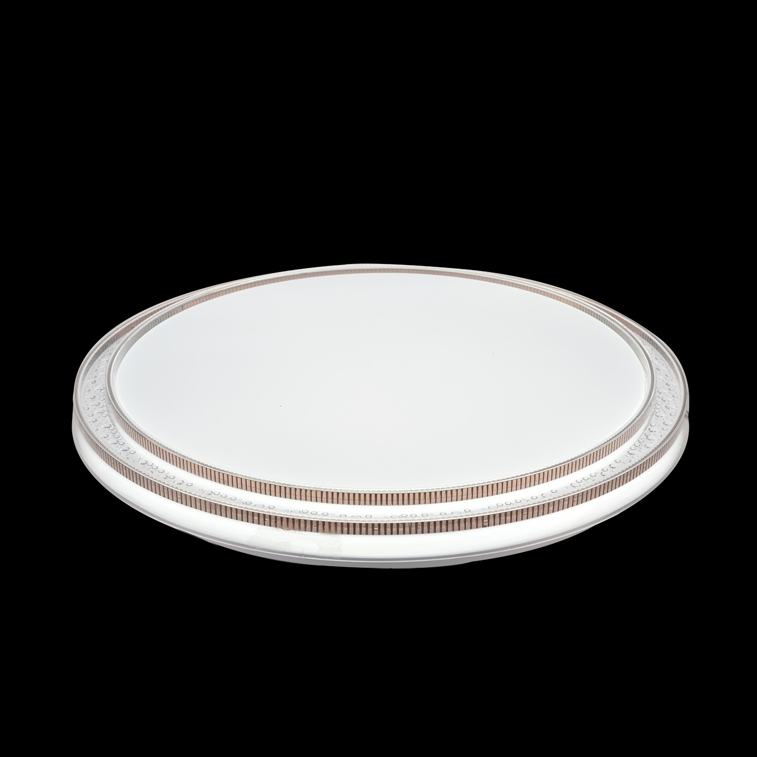 Water bead tea double ring interior simple and bright energy-saving LED ceiling light