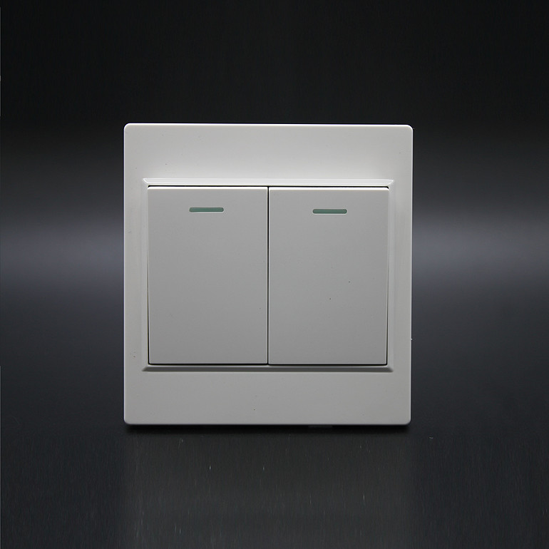 Pearl white switch socket panel